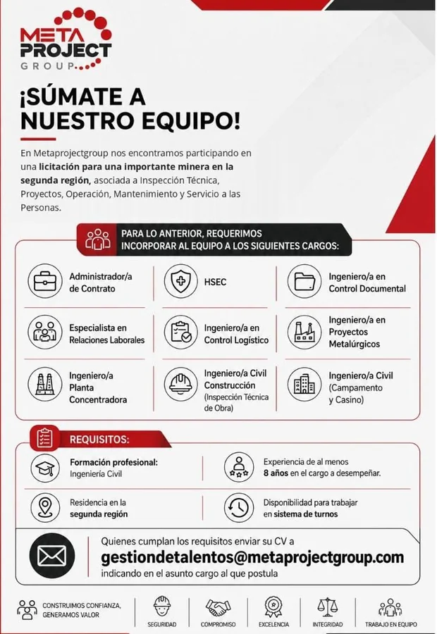 Profesionales para Proyecto Minero - imagen 1