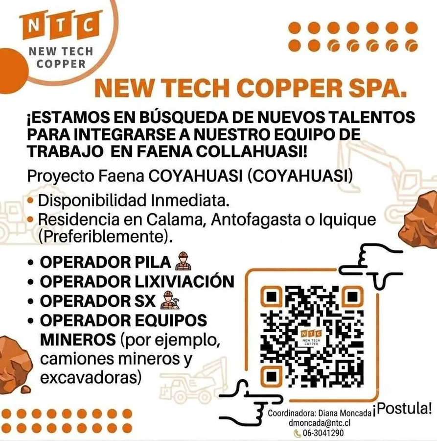 Operadores para Faena Collahuasi - imagen 1