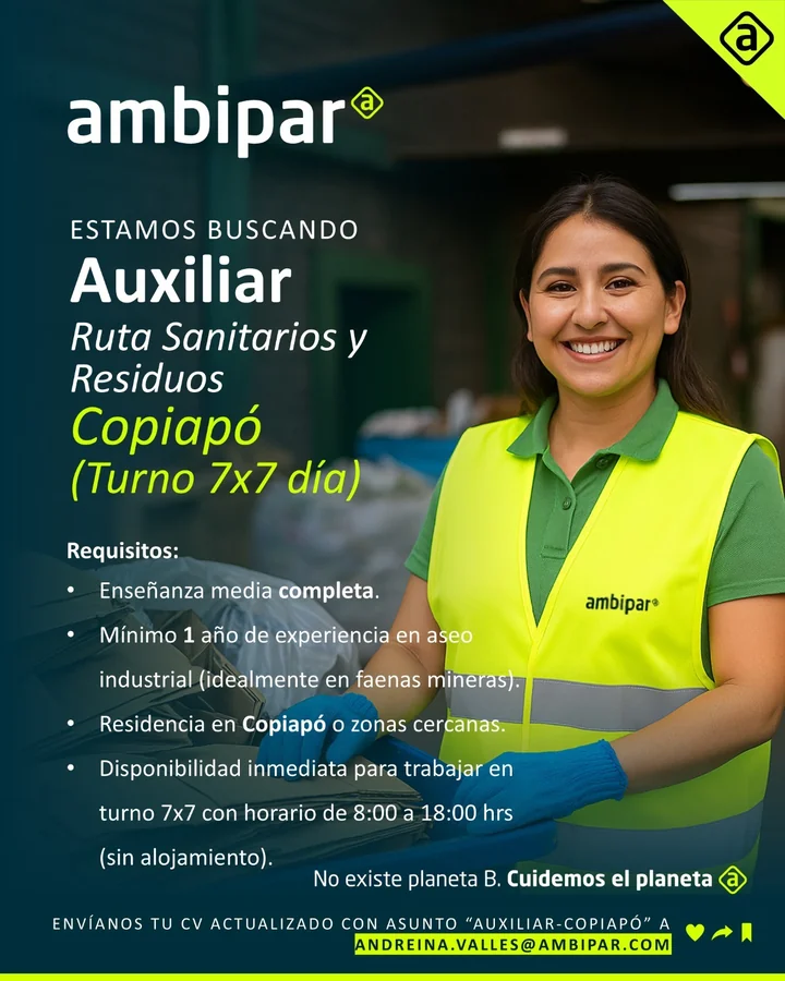 Auxiliar Ruta Sanitarios y Residuos - imagen 1