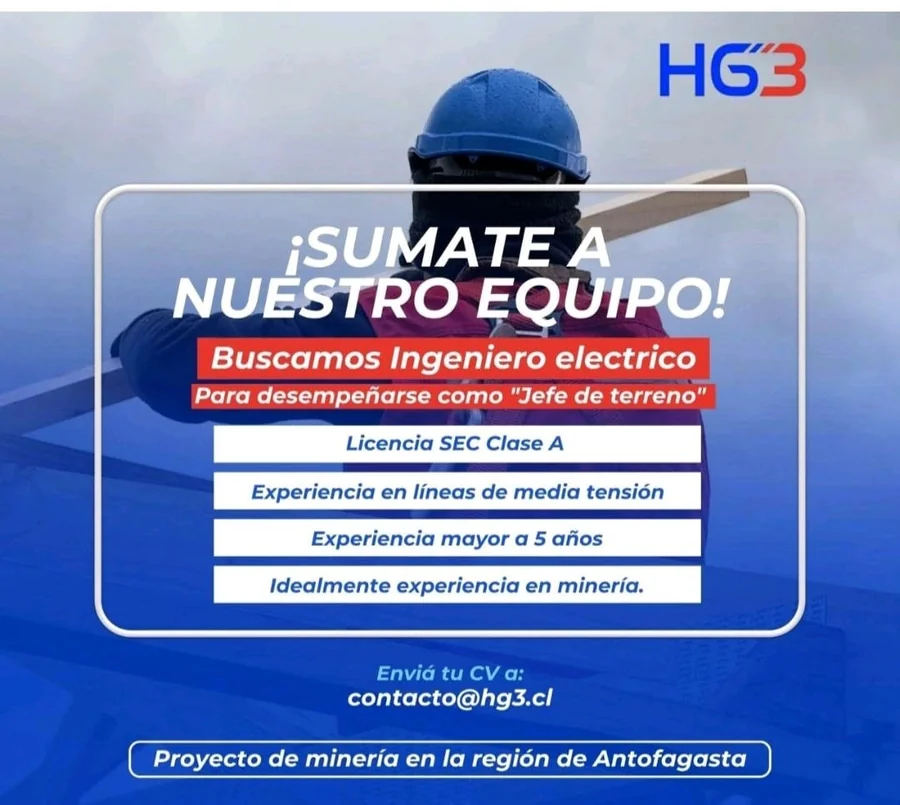 Jefe de Terreno - Ingeniero Eléctrico - imagen 1