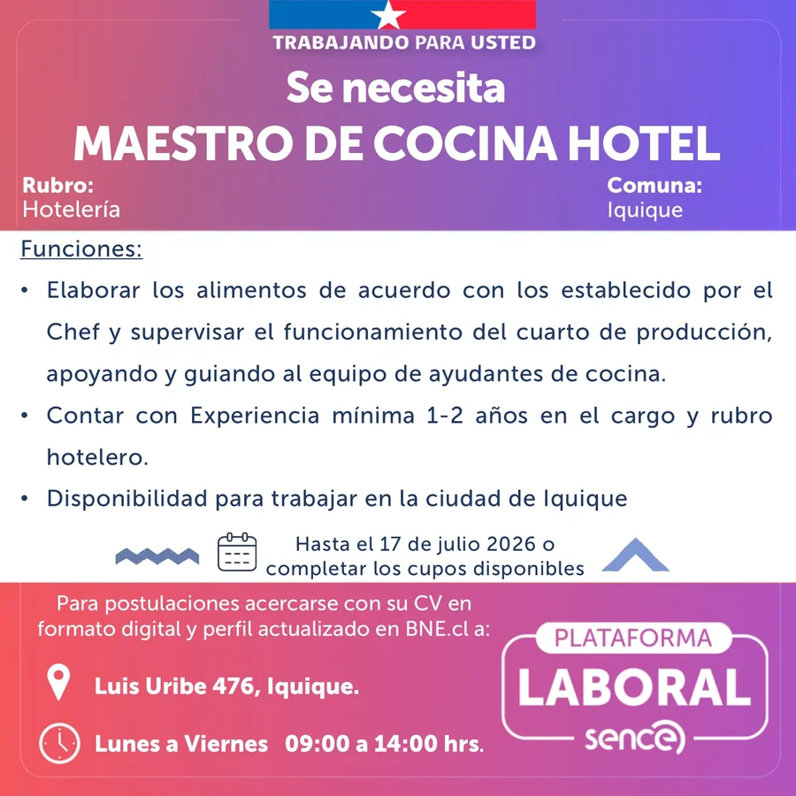Maestro de Cocina de Hotel - imagen 1