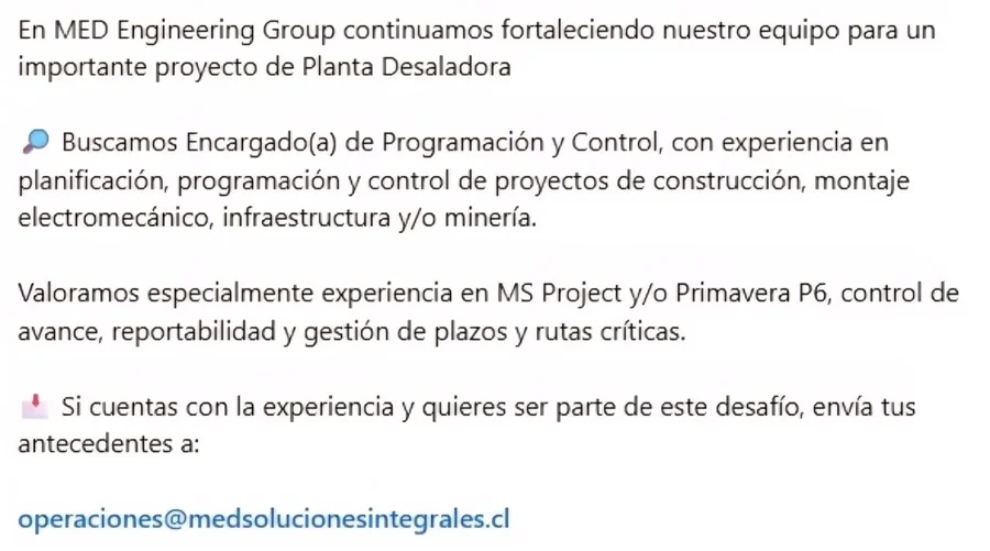 Encargado de Programación y Control - imagen 1