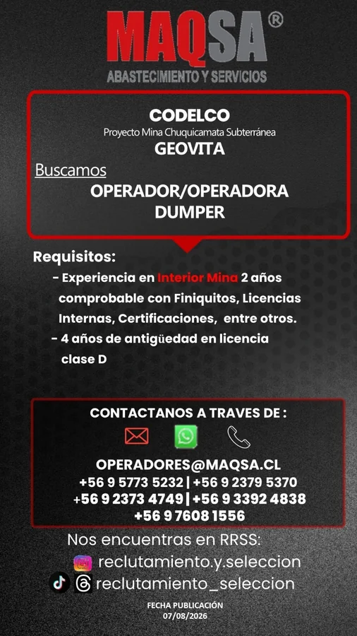 Operador/a de Dumper - imagen 1