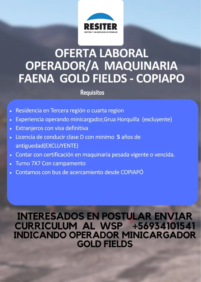 Operador de Maquinaria Minera - imagen 1