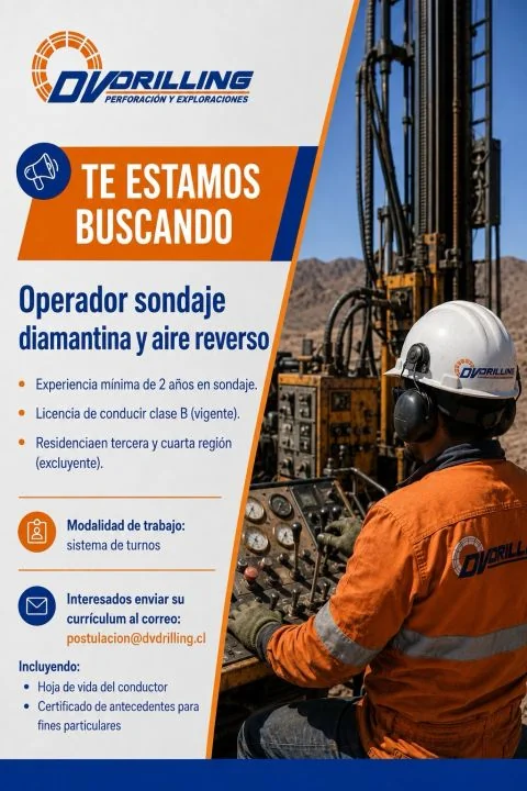 Operador de sondaje diamantina y aire reverso - imagen 1