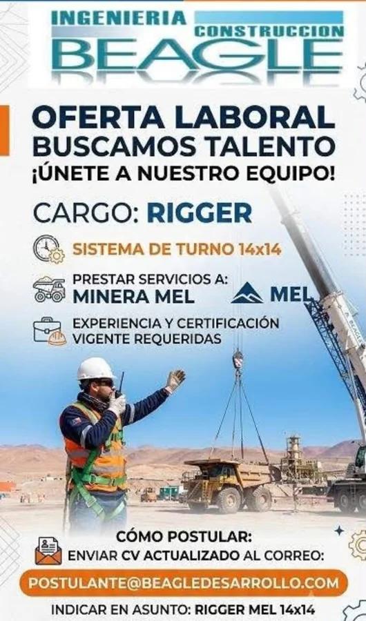 Rigger - Turno 14x14 Minera MEL - imagen 1