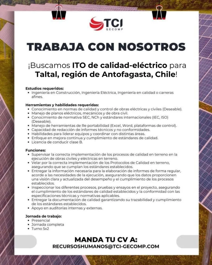 ITO de Calidad Eléctrico - imagen 1