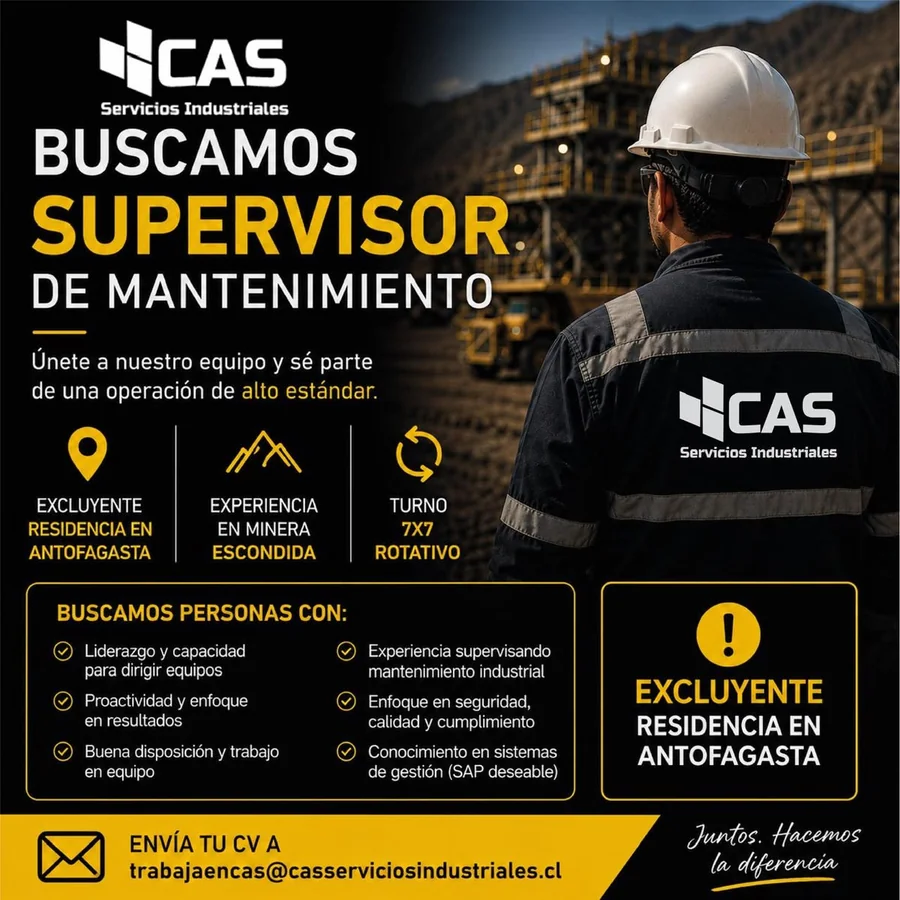 Supervisor de Mantención - imagen 1
