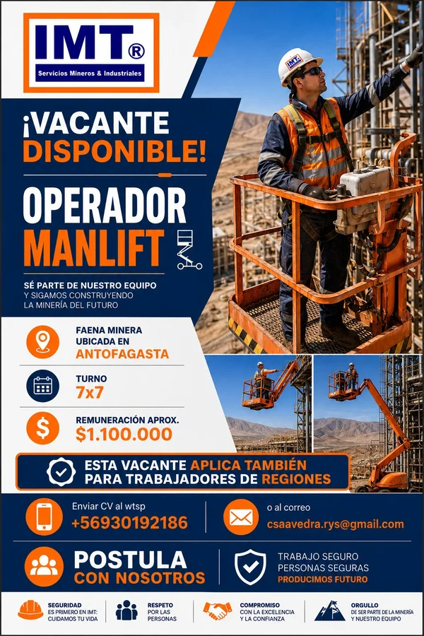 Operador Manlift - imagen 1