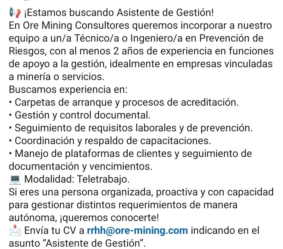 Asistente de Gestión - imagen 1