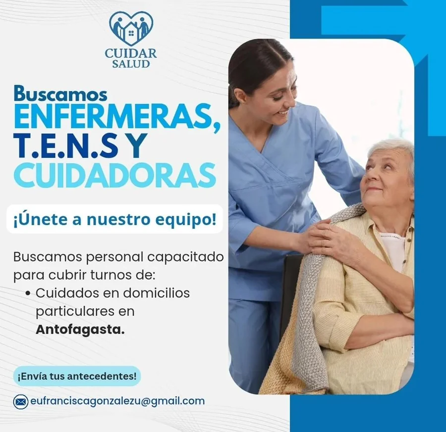 Enfermeras, TENS y Cuidadoras para turnos a domicilio - imagen 1