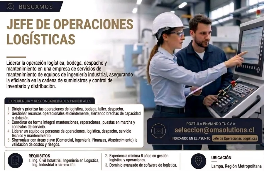 Jefe de Operaciones Logísticas - imagen 1