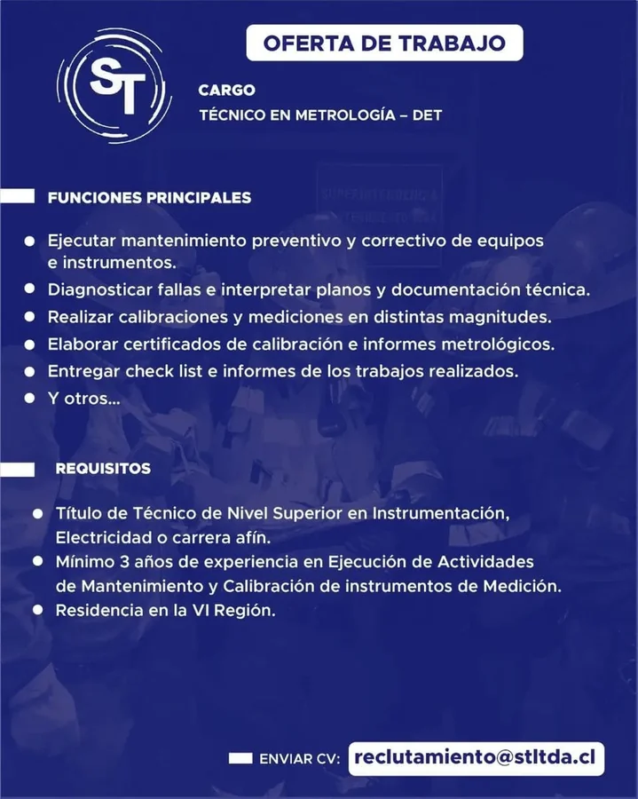 Técnico en Metrología - DET - imagen 1