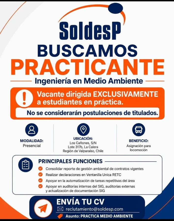 Practicante de Ingeniería en Medio Ambiente - imagen 1