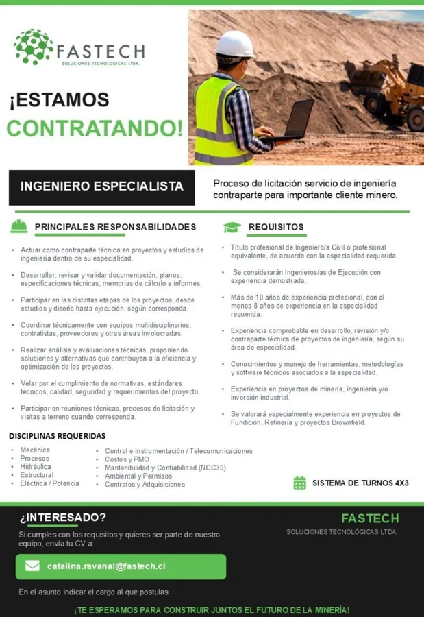 Ingeniero Especialista - imagen 1