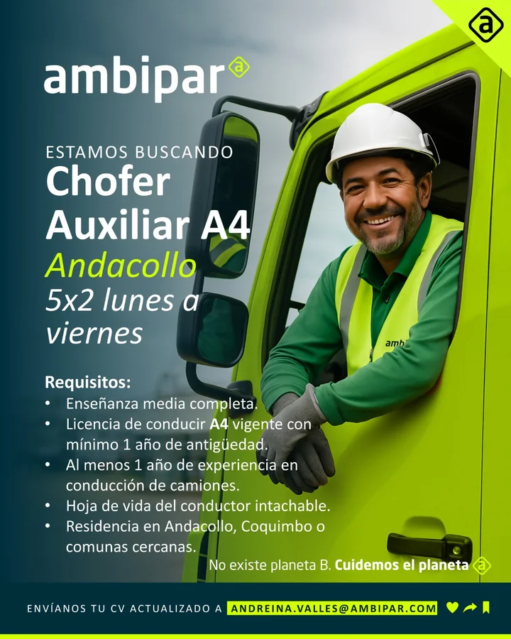 Chofer Auxiliar A4 - imagen 1