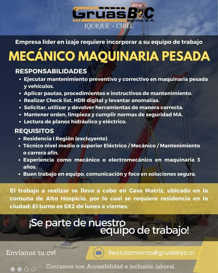 Mecánico de Maquinaria Pesada - imagen 1