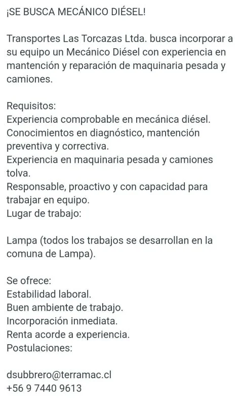 Mecánico Diésel - imagen 1
