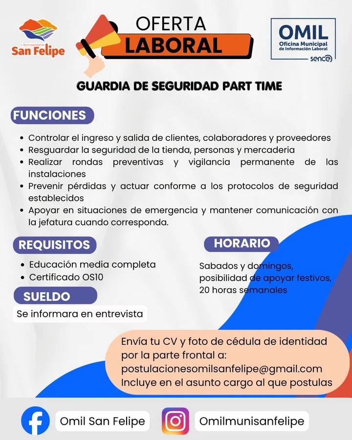 Guardia de Seguridad Part Time - imagen 1