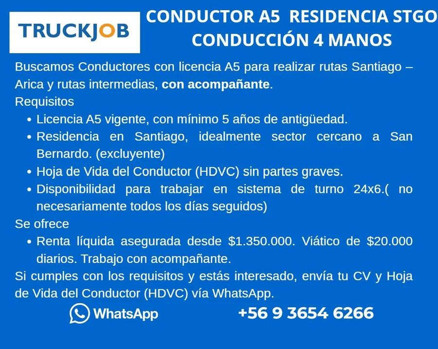 Conductor A5 - Residencia Santiago - imagen 1