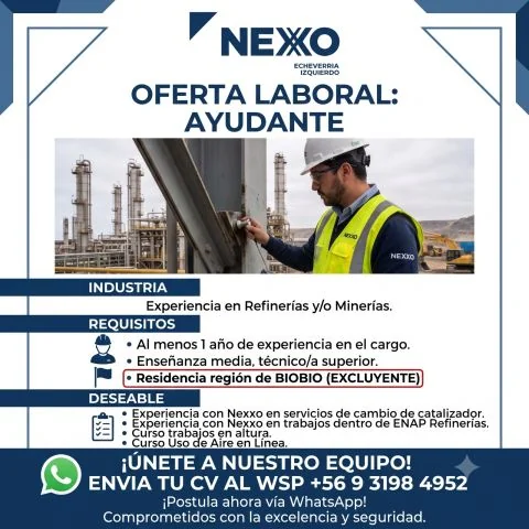 Ayudante de Industria en Refinería y Minería - imagen 1