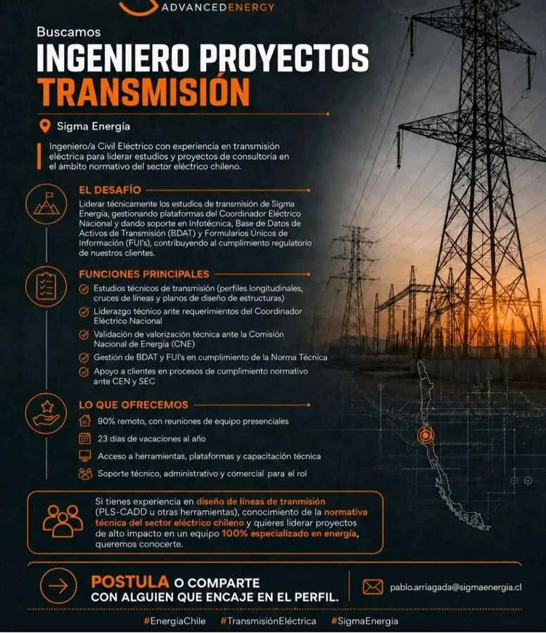 Ingeniero de Proyectos de Transmisión - imagen 1