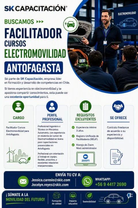 Facilitador de Cursos de Electromovilidad - imagen 1