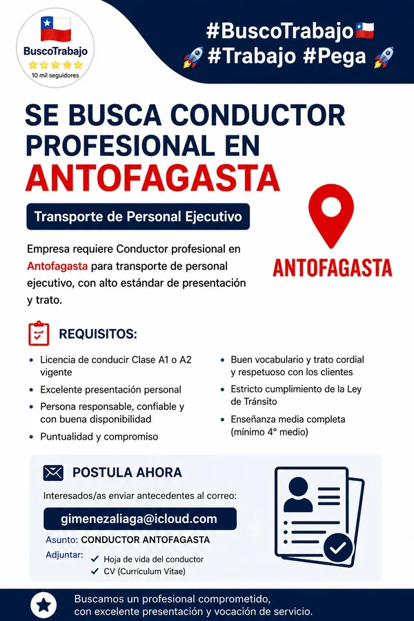 Conductor profesional de personal ejecutivo - imagen 1