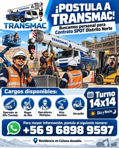 Operadores de Alto Tonelaje y Rigger - imagen 1