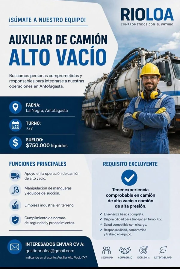 Auxiliar de Camión Alto Vacío - imagen 1