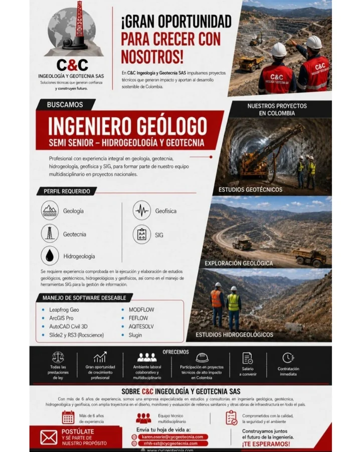 Ingeniero Geólogo Semi Senior - imagen 1