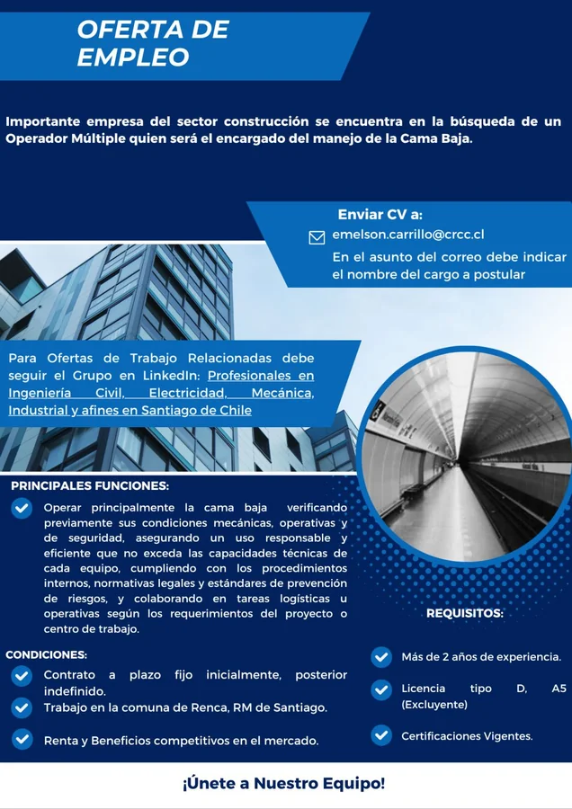 Operador Múltiple de Cama Baja - imagen 1
