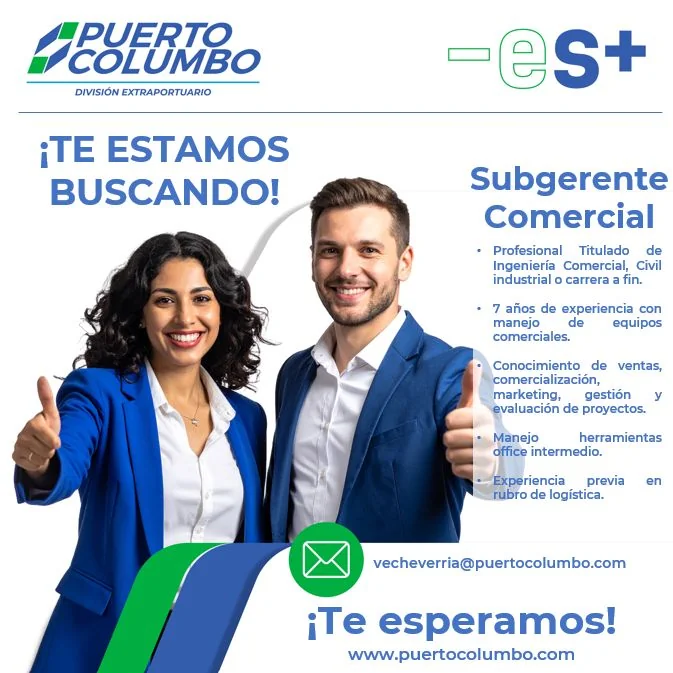 Subgerente Comercial Puerto Columbo - imagen 1