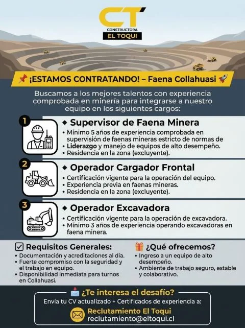 Oportunidades laborales en minería en Collahuasi - imagen 1