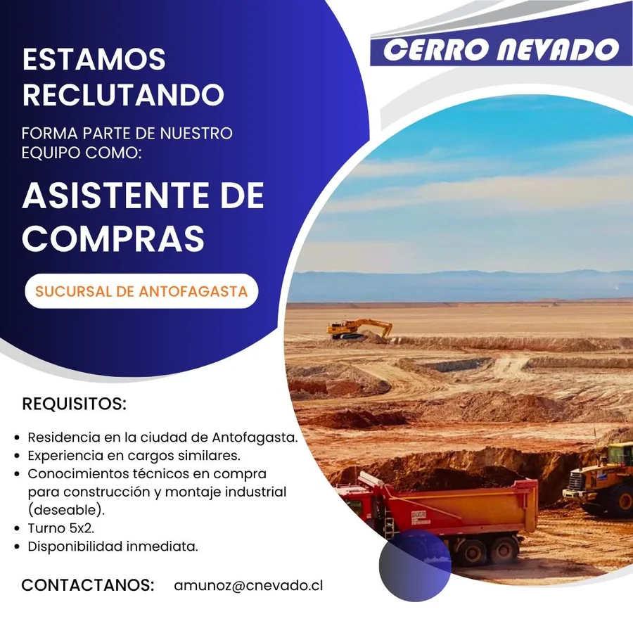 Asistente de Compras – Antofagasta - imagen 1