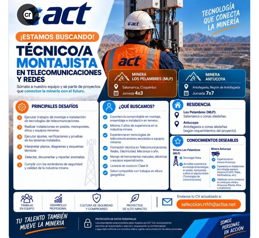 Técnico Montajista en Telecomunicaciones y Redes - imagen 1
