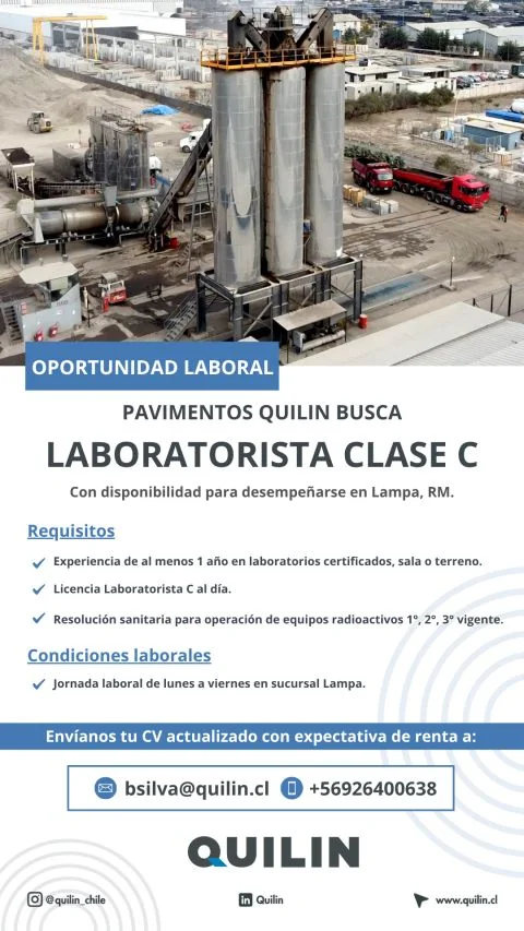 Laboratorista Clase C en Lampa - imagen 1