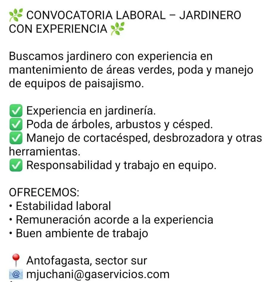 Jardinero con experiencia en paisajismo - imagen 1