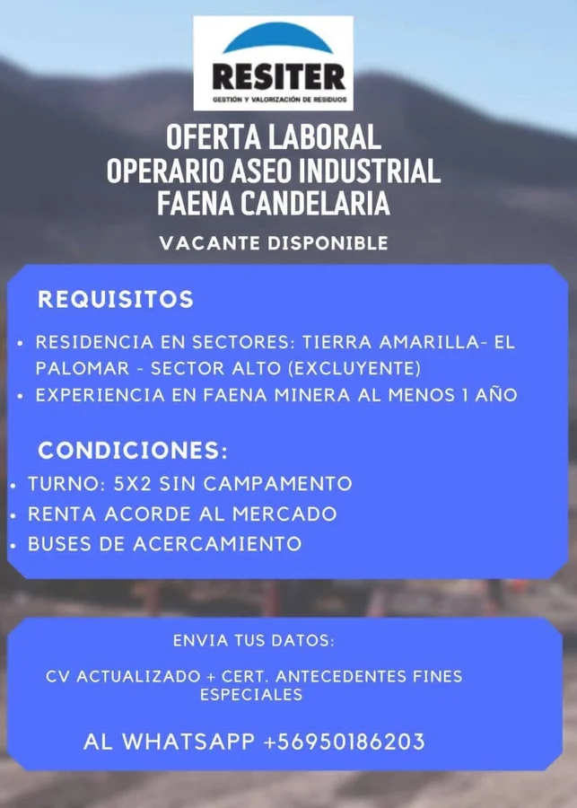 Operario de Aseo Industrial - imagen 1