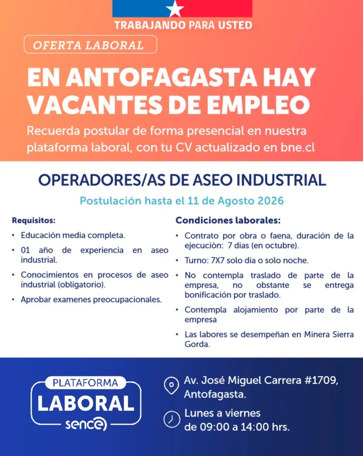 Operadores/as de Aseo Industrial - imagen 1