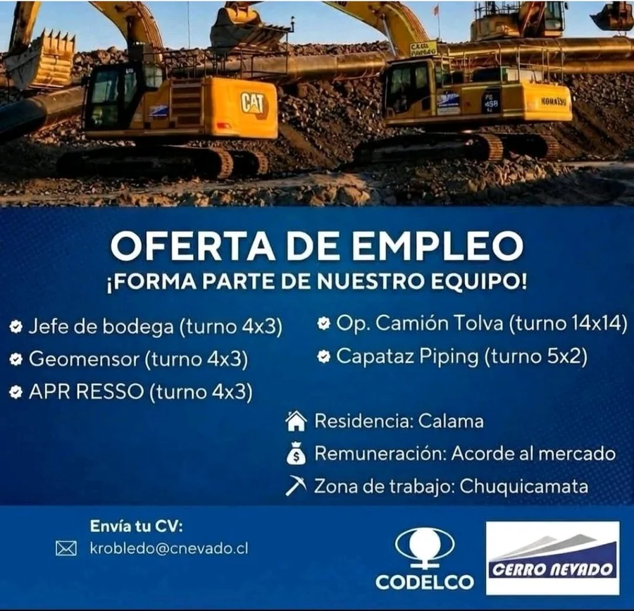 Cargos operacionales y técnicos en minería - imagen 1