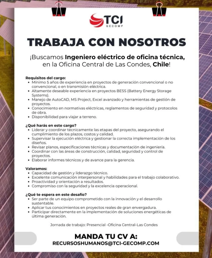 Ingeniero Eléctrico de Oficina Técnica - imagen 1