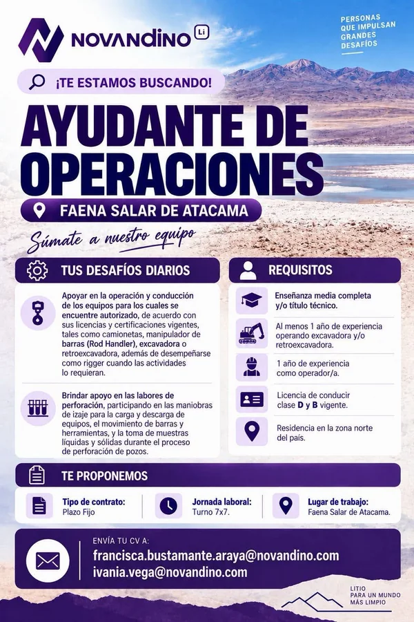 Ayudante de Operaciones - imagen 1