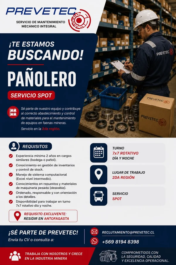 Pañolero para Faena Minera - imagen 1