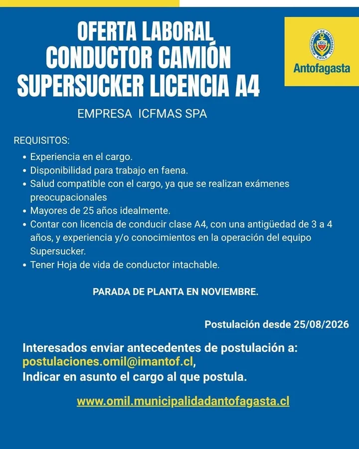 Conductor de Camión Supersucker - imagen 1