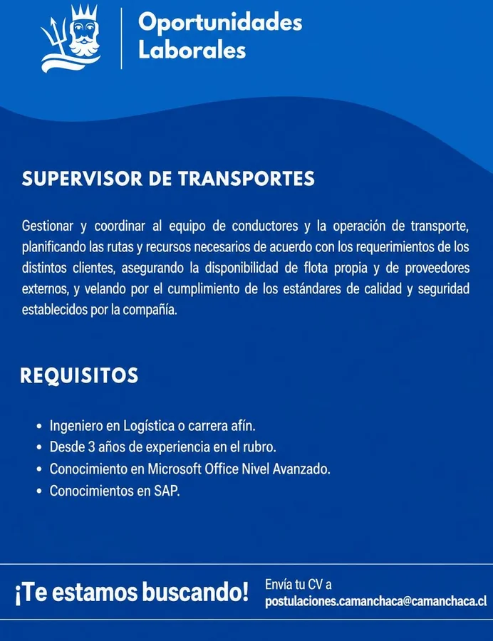 Supervisor de Transportes - imagen 1