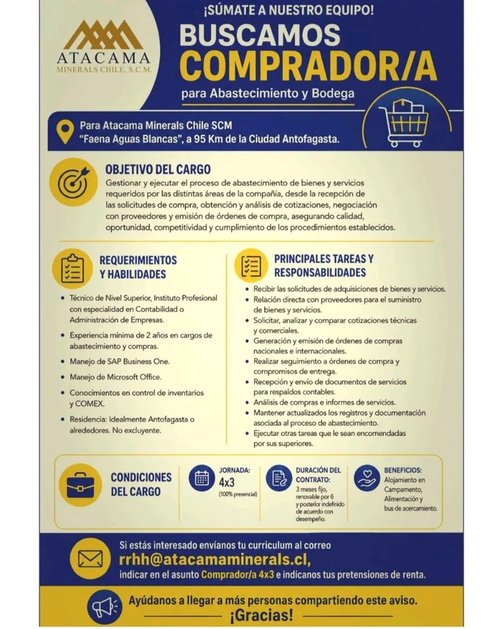 Comprador/a de Abastecimiento - imagen 1