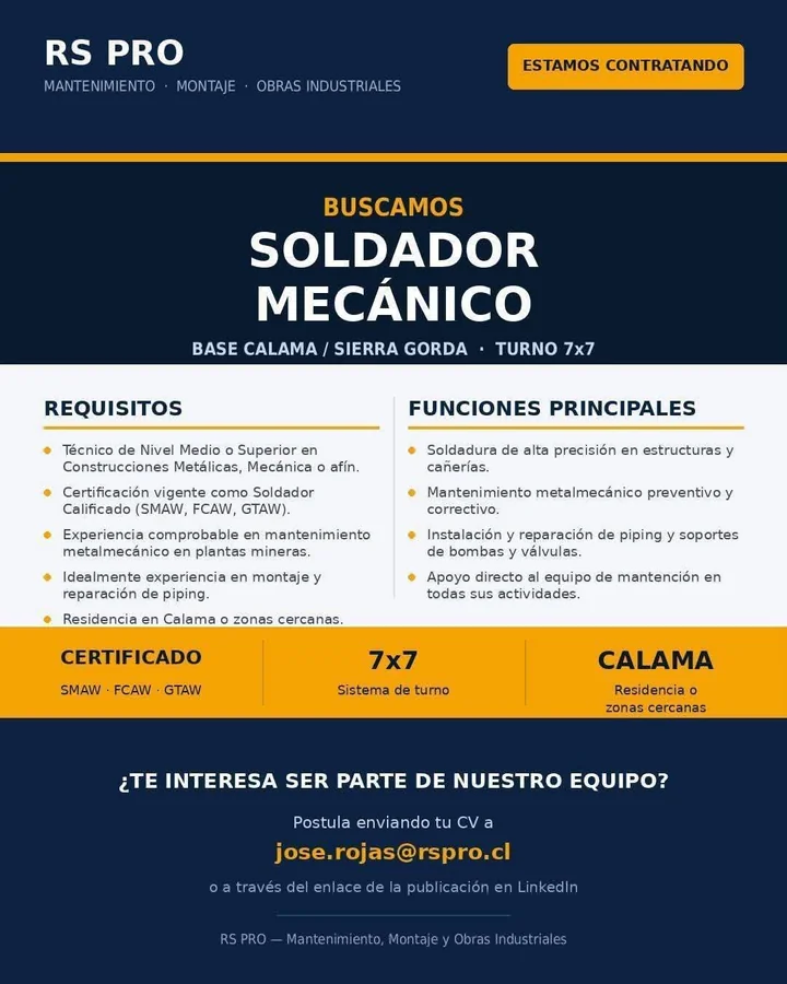 Soldador / Mecánico - imagen 1