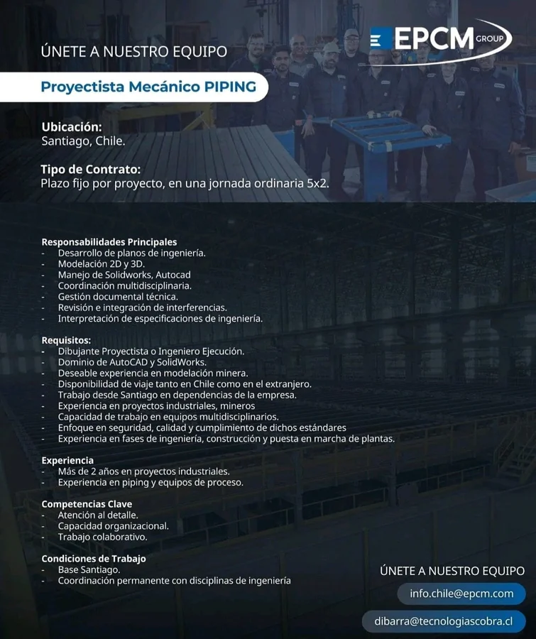Proyectista Mecánico Piping - imagen 1