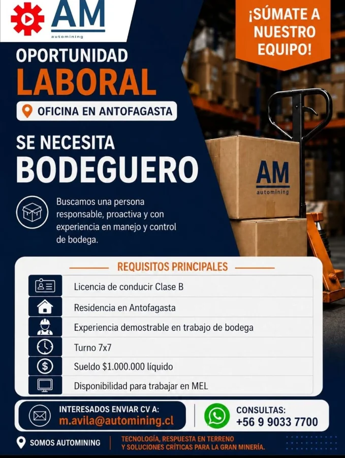 Bodeguero en Antofagasta - imagen 1